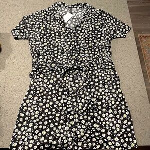 H&M Daisy Button Up Dress NWOT